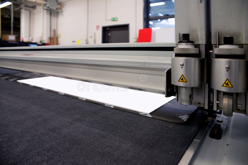 Wide format cutter stock photo. Image of mechanical, factory 78236694