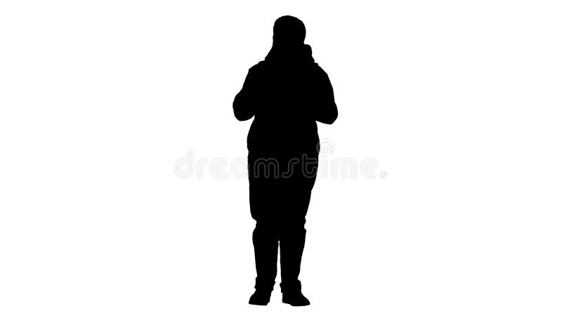 Silhouette Schoolboy having a croissant and drinking a soft drink.