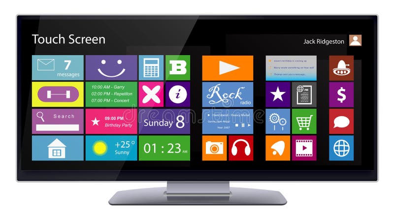 using a touch screen monitor free sample