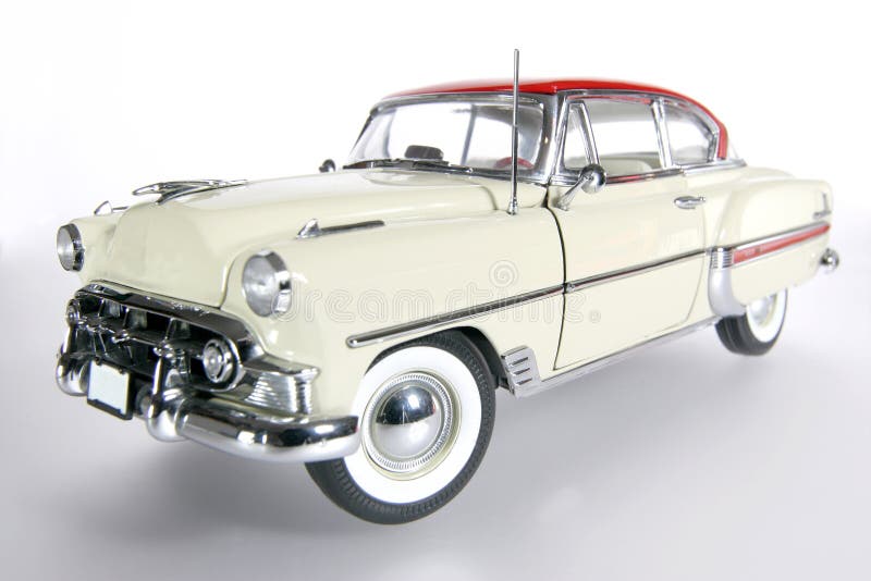 Wideangel 1953 dell'automobile del giocattolo della scala del metallo del Bel Air fotografia stock Wideangel 1953 dell'automobile del giocattolo della scala del metallo del Bel Air fotografia stock