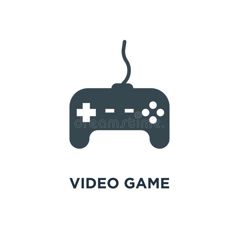 Wideo gry kontrolera ikona joystick, gemowy sztuki pojęcia symbolu d royalty ilustracja Wideo gry kontrolera ikona joystick, gemowy sztuki pojęcia symbolu d royalty ilustracja