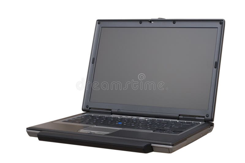 Widescreen Laptop with Palmrest stock image