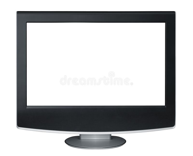 Widescreen TV stock image