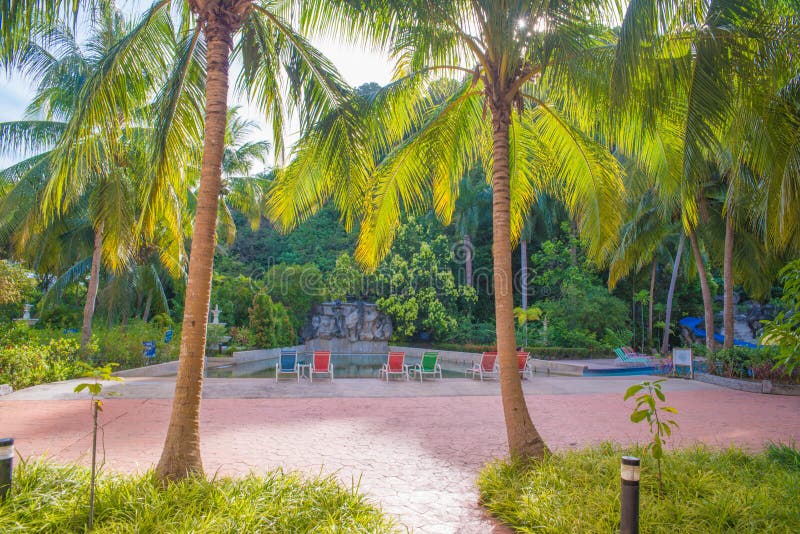 Widok Aceania kurort w Langkawi, Malayaia zdjęcia stock