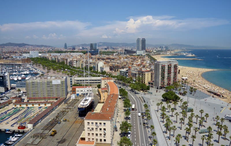 Widok Barcelona schronienie zdjęcia royalty free