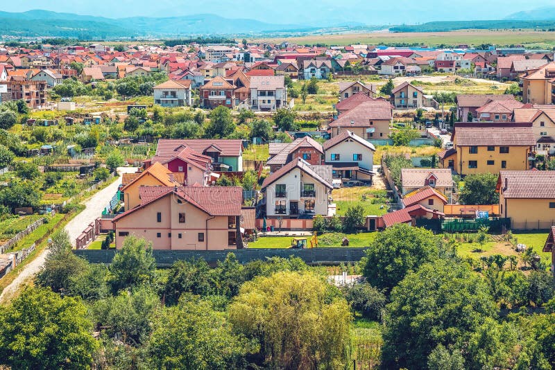 Widok domy w Selimbar Sibiu obraz royalty free Widok domy w Selimbar Sibiu obraz royalty free
