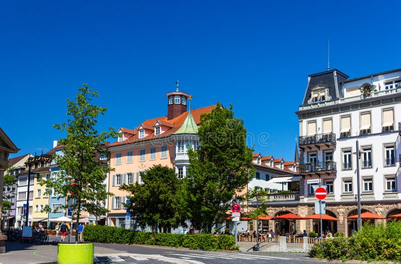 Widok Konstanz centrum miasta, Niemcy obraz stock Widok Konstanz centrum miasta, Niemcy obraz stock