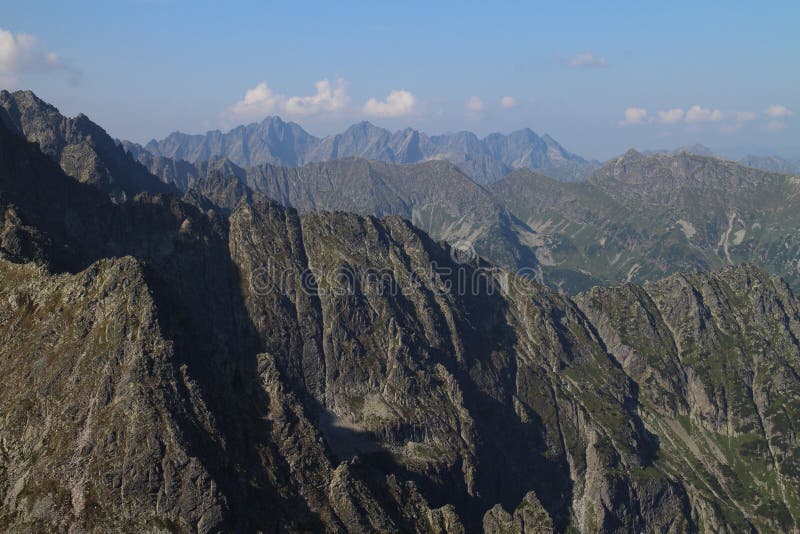 View from top of Jahnaci stit peak in High Tatras, Slovakia. View from top of Jahnaci stit peak in High Tatras, Slovakia