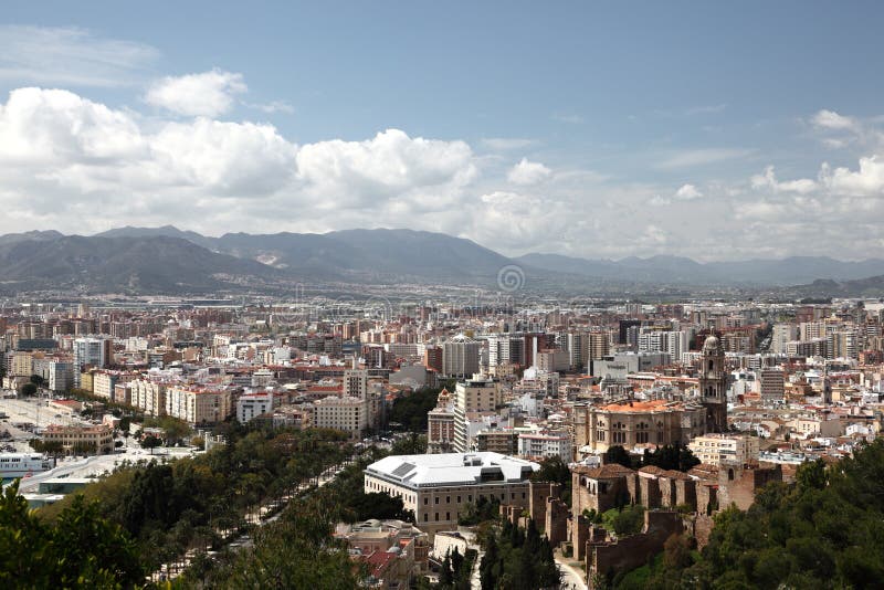 Miasto Malaga, Andalusia Hiszpania