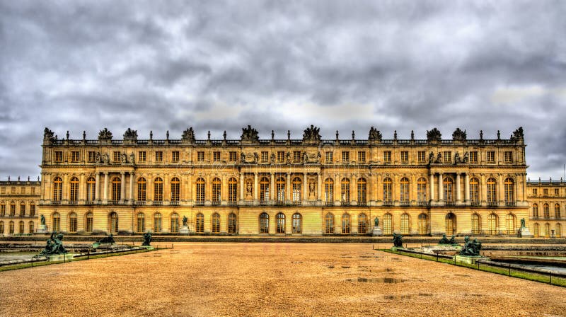 Widok pałac Versailles fotografia stock Widok pałac Versailles fotografia stock