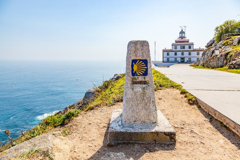 Widok przylądek Finisterre obraz stock Widok przylądek Finisterre obraz stock