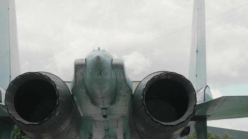 Widok SU-27 silnik