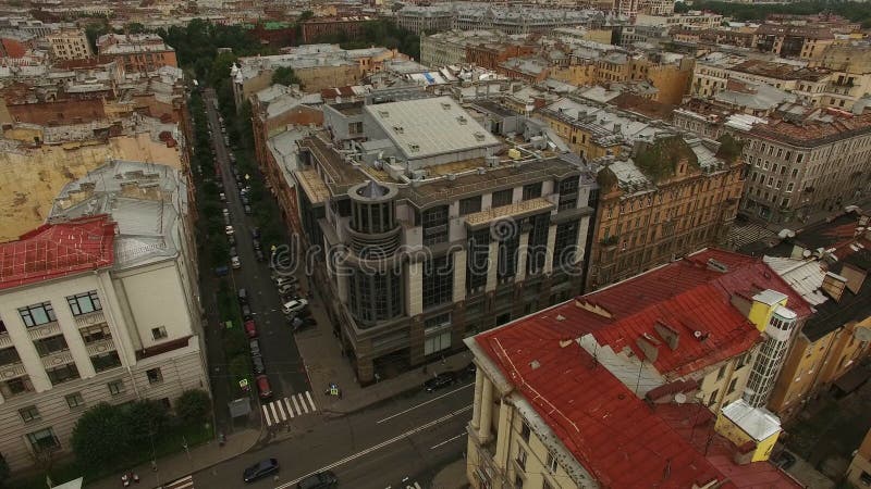 Widok z lotu ptaka dziejowy centre Petersburg