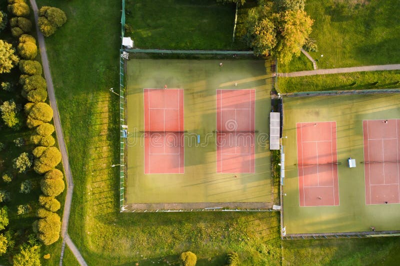 Aerial view of tennis courts outdoor. Aerial view of tennis courts outdoor