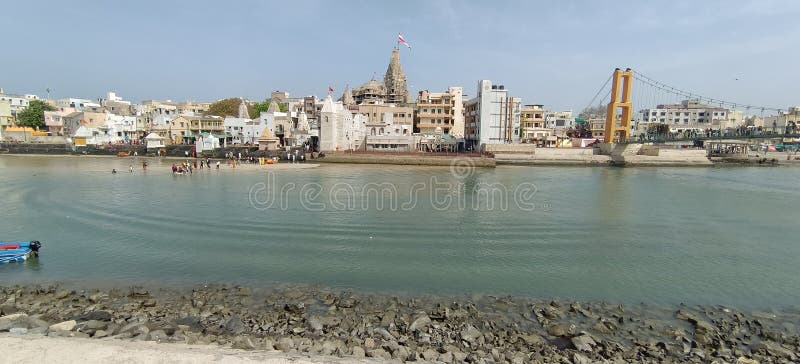 Dwarka has the Dwarkadhish Temple dedicated to Lord Krishna, which is one of four sacred Hindu pilgrimage sites called the Chardham, which was founded by Adi Shankaracharya (686�717 AD) at the four corners of the country, was established as a monastic center and it forms part of the Dwarka temple complex. Dwarka is also one of India's seven-most-ancient religious cities (Sapta Puri). Dwarka has the Dwarkadhish Temple dedicated to Lord Krishna, which is one of four sacred Hindu pilgrimage sites called the Chardham, which was founded by Adi Shankaracharya (686�717 AD) at the four corners of the country, was established as a monastic center and it forms part of the Dwarka temple complex. Dwarka is also one of India's seven-most-ancient religious cities (Sapta Puri).