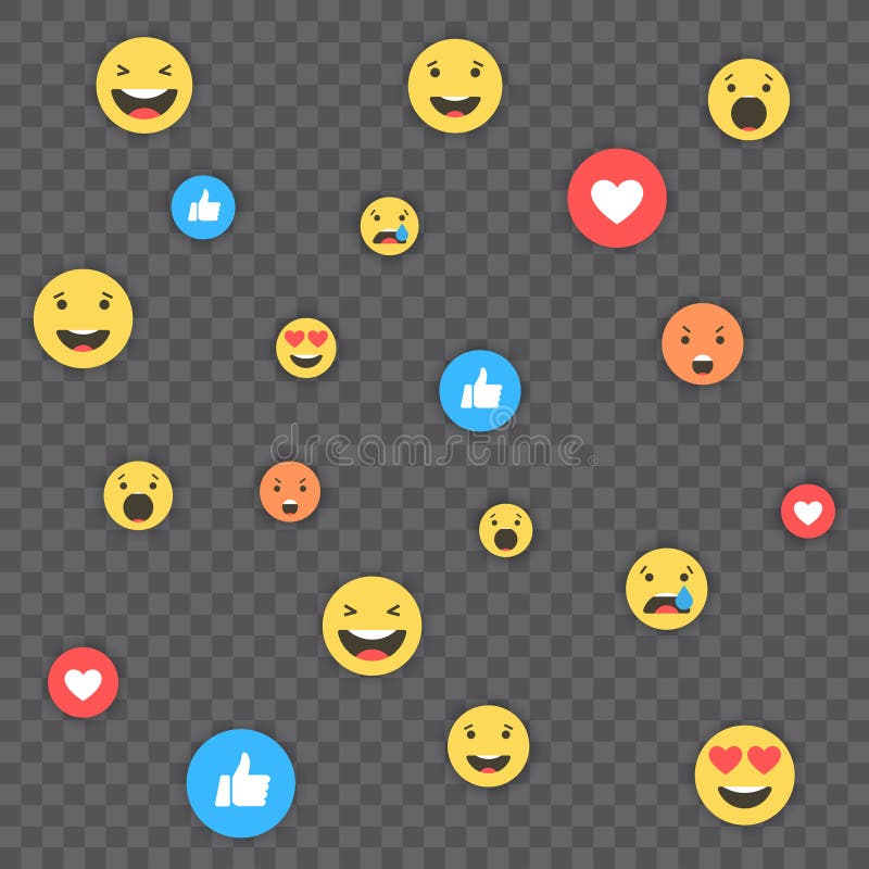 Wie und Herz- und emojiikonen Livestromvideo, Chat, Gleiche, emoji Einfühlsame Emoji-Reaktionen Sozialnetze blau vektor abbildung Wie und Herz- und emojiikonen Livestromvideo, Chat, Gleiche, emoji Einfühlsame Emoji-Reaktionen Sozialnetze blau vektor abbildung