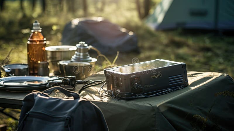 Wiederaufladbare mobile Batterie stock abbildung