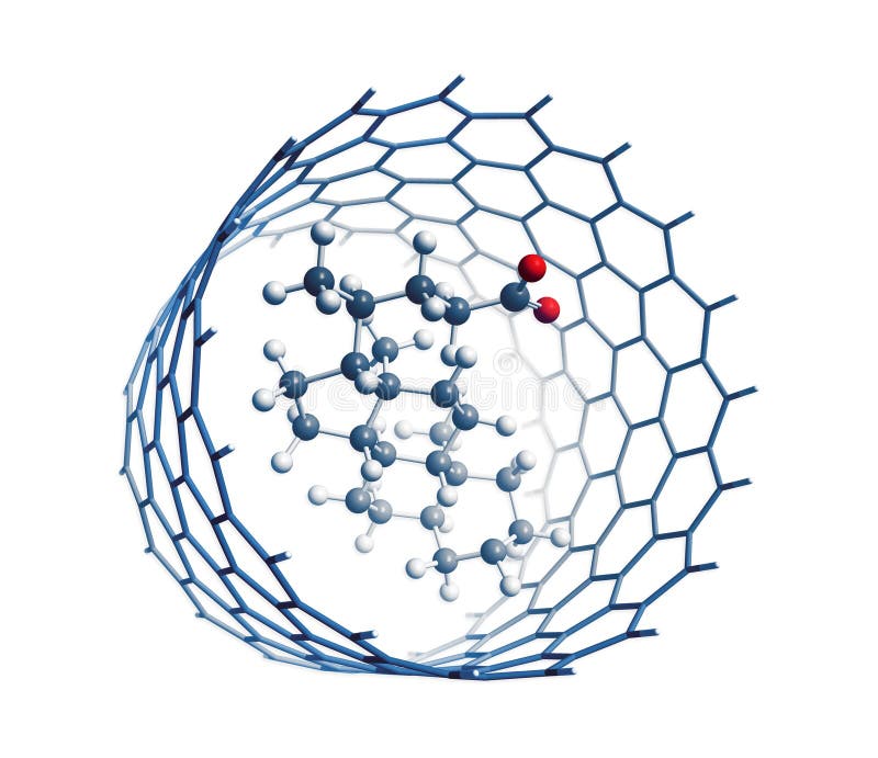 Wiedergabe des Nanotube Moleküls 3D
