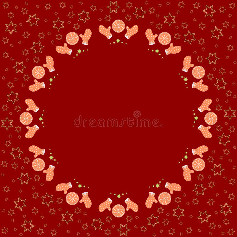 Wiederholen des Kreislebkuchen-Plätzchenmusters auf dem roten Hintergrund mit Sternschattenbild lizenzfreie abbildung Wiederholen des Kreislebkuchen-Plätzchenmusters auf dem roten Hintergrund mit Sternschattenbild lizenzfreie abbildung