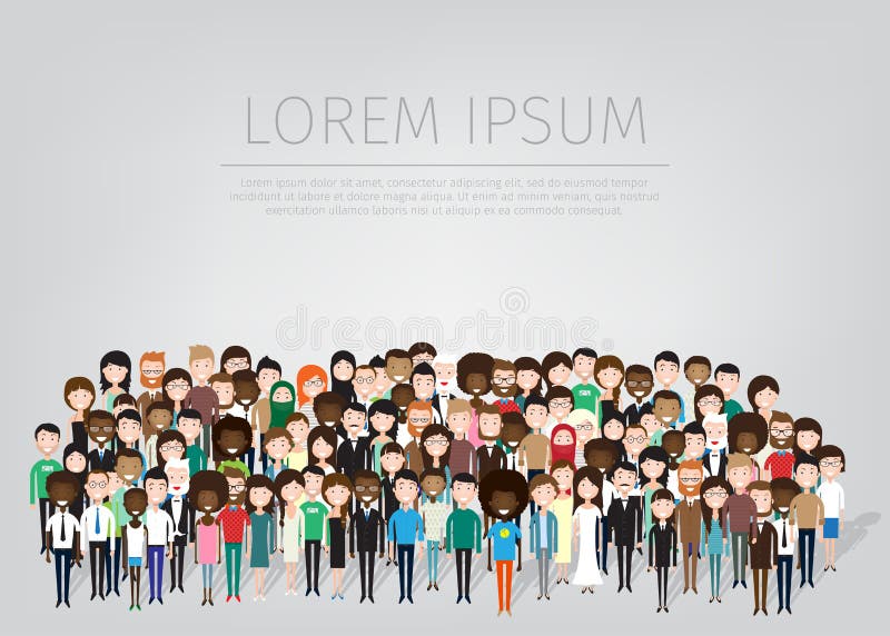 wielcy ludzie grupowe ilustracja wektor wielcy ludzie grupowe ilustracja wektor
