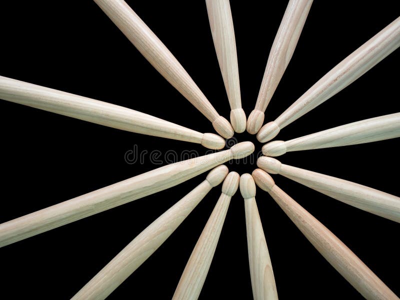 Wiele drumsticks w czarnym tle zdjęcia royalty free Wiele drumsticks w czarnym tle zdjęcia royalty free