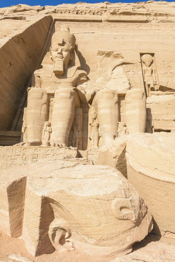Wielka świątynia Abu Simbel (Egipt) fotografia stock Wielka świątynia Abu Simbel (Egipt) fotografia stock