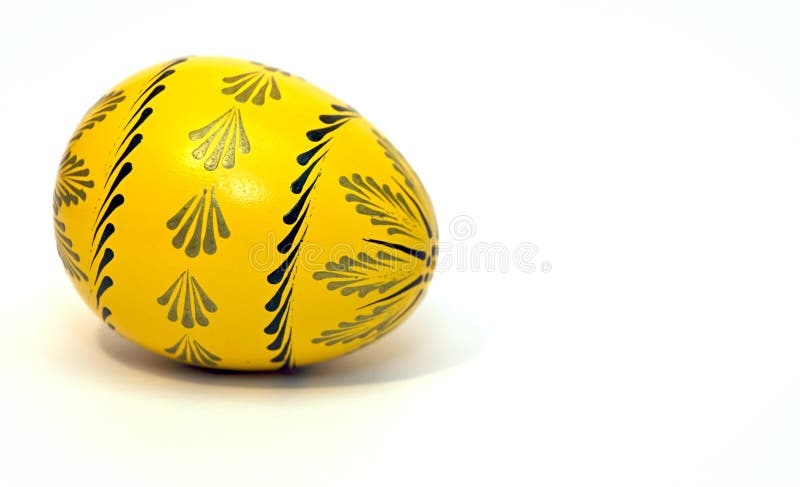 A painted East European wooden Easter Egg. A painted East European wooden Easter Egg