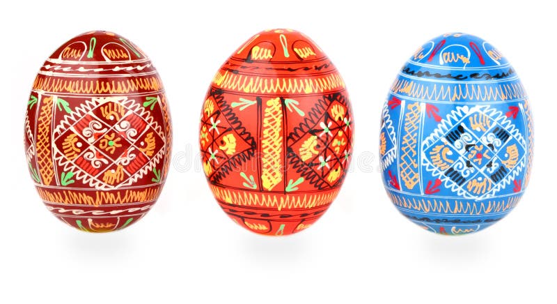 Wielkanoc na bieżąco jajka na rosyjski tradycja w trzech