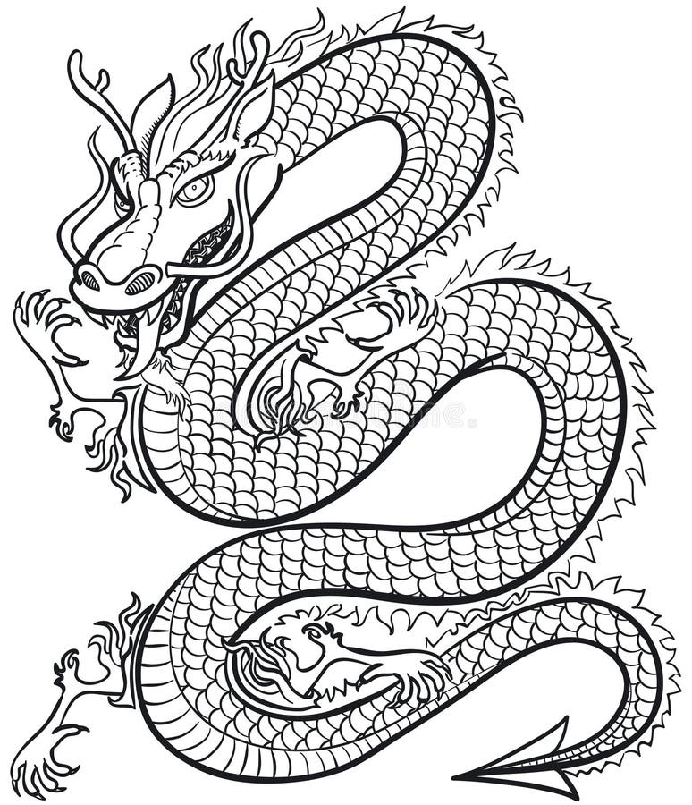 Wielki smok royalty ilustracja