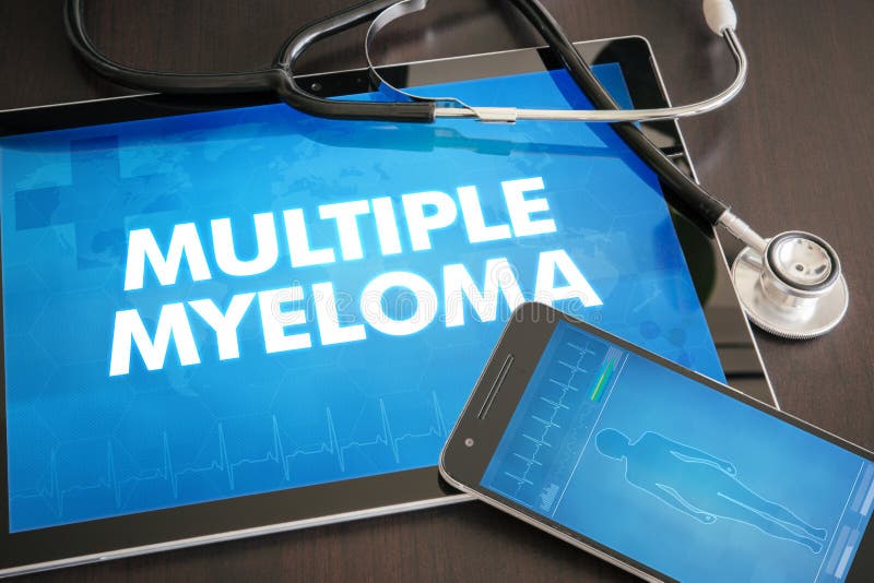 Wieloskładnikowego myeloma diagnozy medyczny pojęcie na tabl (nowotworu typ) fotografia royalty free Wieloskładnikowego myeloma diagnozy medyczny pojęcie na tabl (nowotworu typ) fotografia royalty free