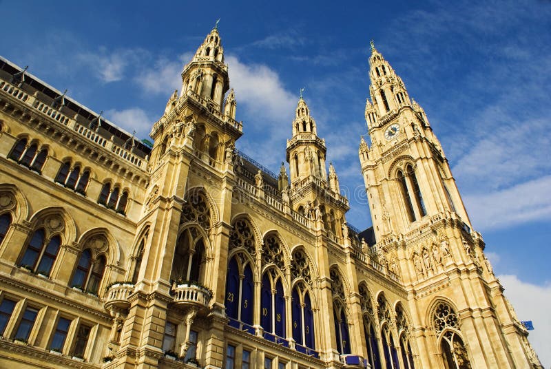 Wien-Rathaus, Österreich stockfotografie Wien-Rathaus, Österreich stockfotografie