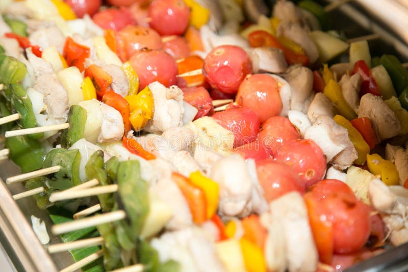 Wieprzowina i warzywo odizolowywający, grill wieprzowina zdjęcia stock Wieprzowina i warzywo odizolowywający, grill wieprzowina zdjęcia stock