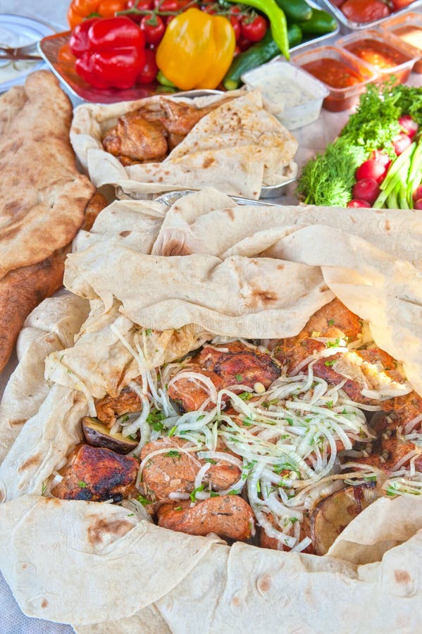 Wieprzowina Kebab obraz royalty free