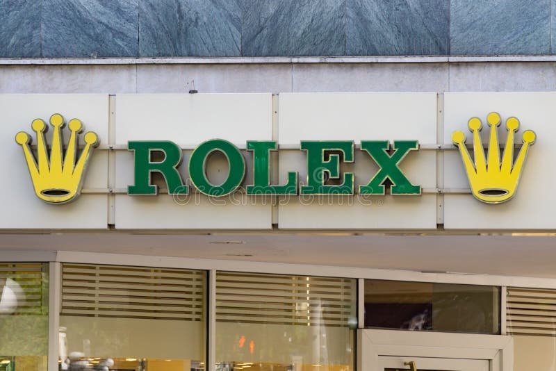 ROLEX Logo on facade editorial photography. Image of service - 121524117