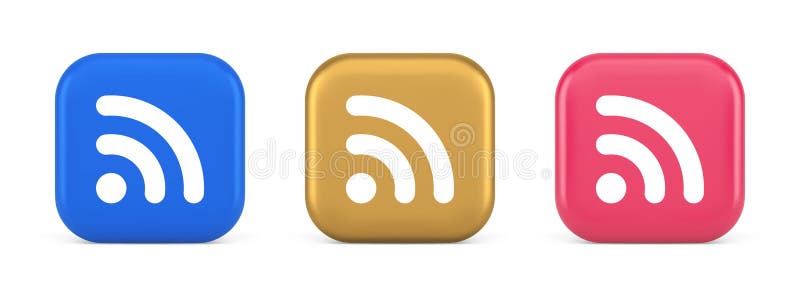 Wifi available access button wireless internet connection signal 3d realistic icon vector illustration