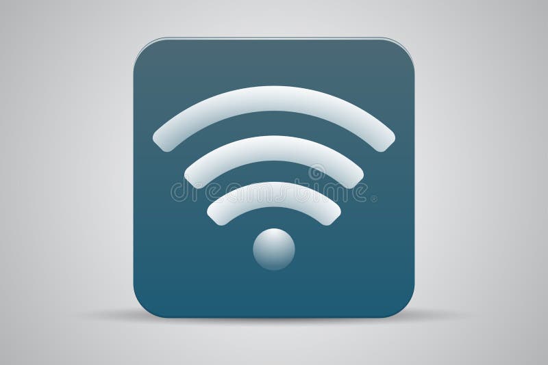 Wifi green flat icon royalty free illustration Wifi green flat icon royalty free illustration
