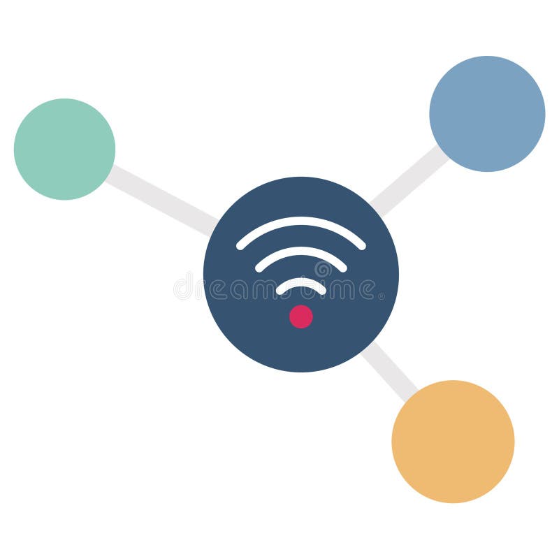 Wifi internet Flat Vector icon which can easily modify or edit