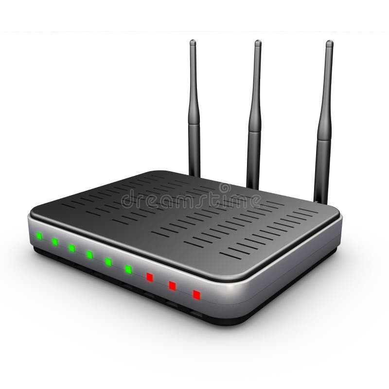 Wifi router stock illustrationer
