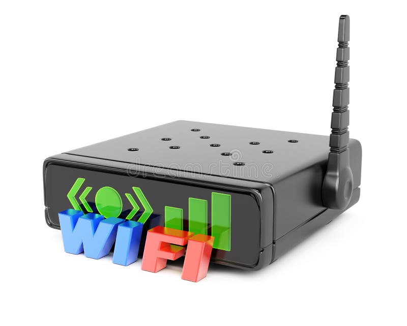 Wifi router royaltyfri illustrationer