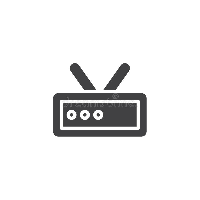 Wifi Router signal vector icon royalty free illustration