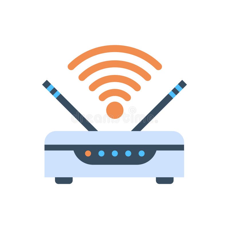 Wifi Router Wireless Internet Connection Icon vector illustration