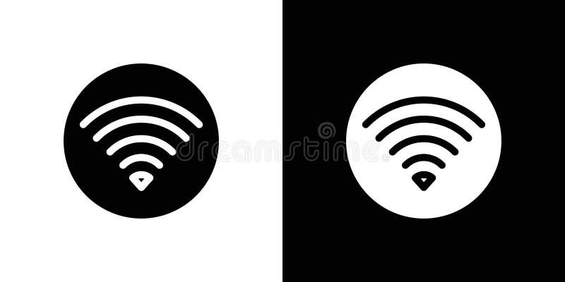 Siglă pictogramă semnal wifi setată ca vector vector illustration
