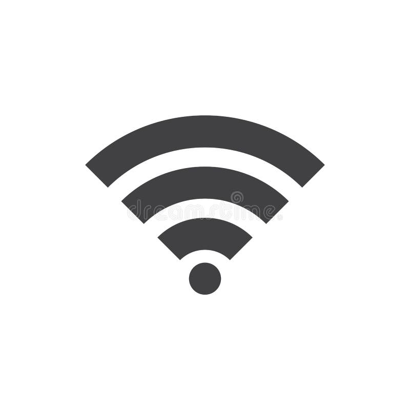 WIFI Signal Icon , Wireless Network Solid Logo Illustratio Stock  Illustration - Illustration of white, sign: 90235189