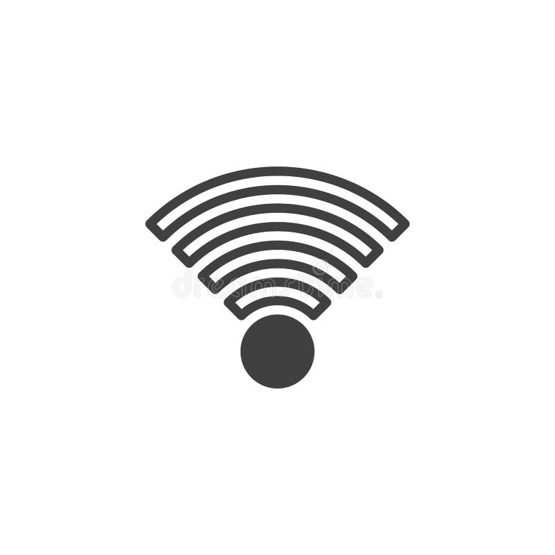 WIFI Signal Icon , Wireless Network Solid Logo Illustratio Stock  Illustration - Illustration of white, sign: 90235189