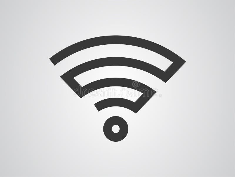 Wifi Technology Symbol Wireless And Wifi Icon Sign For Remote Internet Access Podcast Vector Symbol Simple Vector Stock Vector Illustration Of Global Remote 98473667