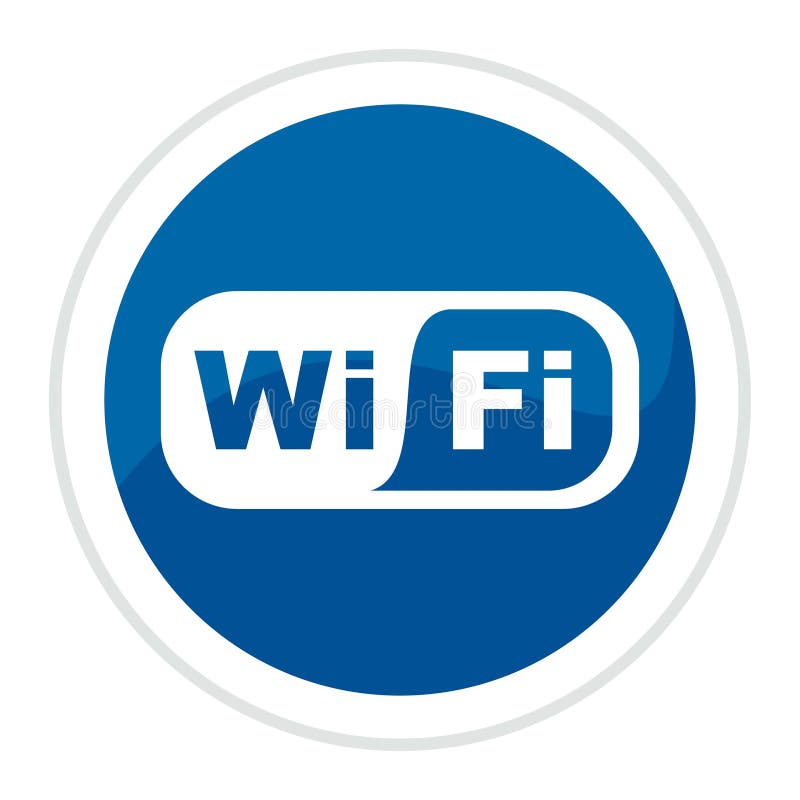 Wifi web button - computer generated image. Button computer vectors