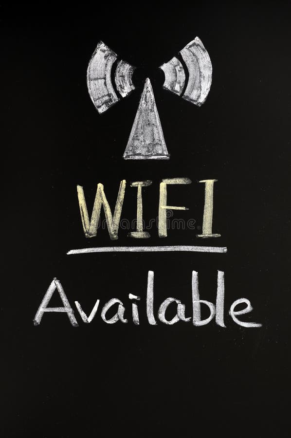 Wifi σημάτων σημαδιών στοκ εικόνες