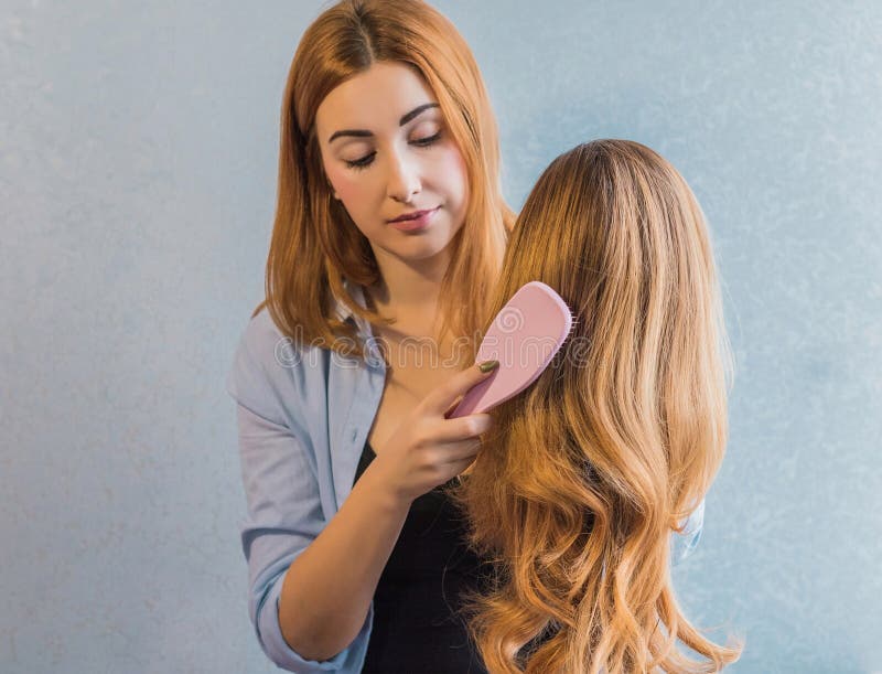 Wig Hair for Ladies, Beauty Concept Stock Image - Image of blonde, hairy:  189101119