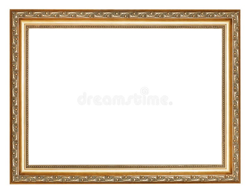 Wijd gesneden oude gouden houten omlijsting stock afbeelding Wijd gesneden oude gouden houten omlijsting stock afbeelding