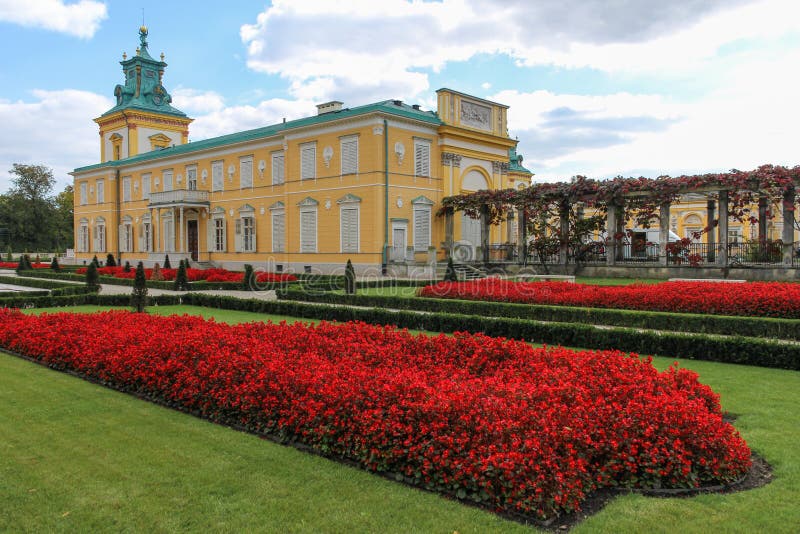 Wilanow Palace & Gardens. Warsaw. Poland. Stock Photo Image of